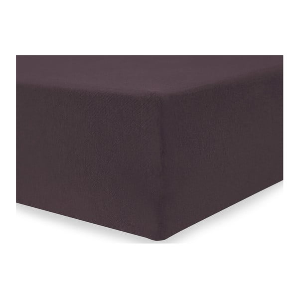 Brązowe prześcieradło elastyczne DecoKing Nephrite, 80–90 cm-image-1