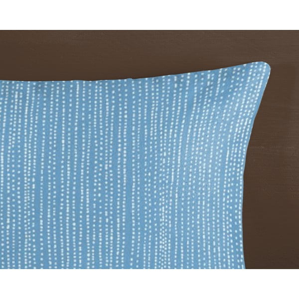 Niebieska flanelowa pościel jednoosobowa 140x200 cm Lumi – HIP-image-3