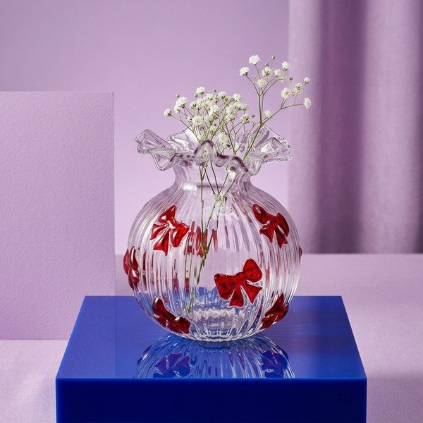 Szklany wazon (wysokość 20,5 cm) Halynor – Bizzotto-image-1
