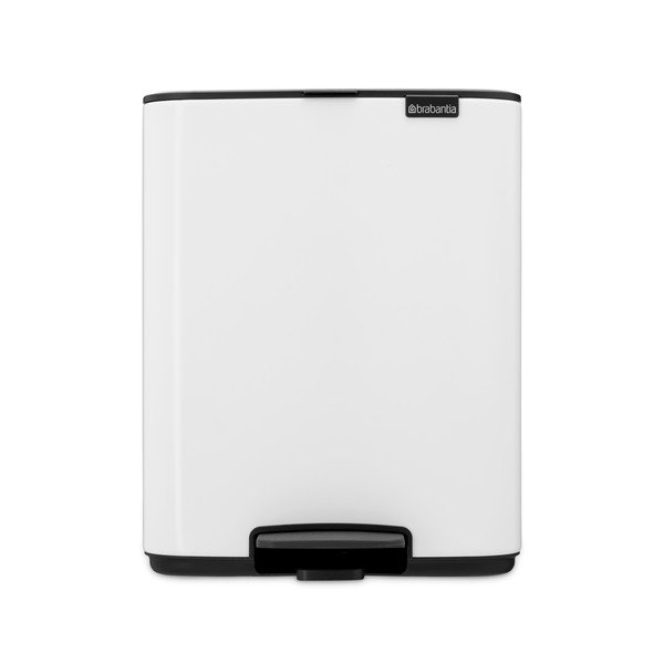 Biały stalowy kosz na śmieci z pedałem 12 l Bo – Brabantia-image-4