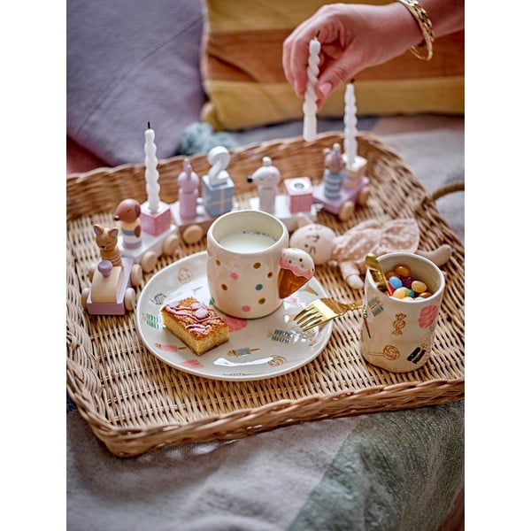 Beżowy ceramiczny kubek dla dzieci 255 ml Creamy – Bloomingville Mini-image-3