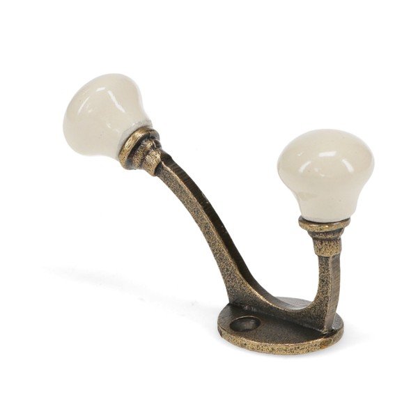 Kremowy metalowy wieszak ścienny 3 cm – Rex London-image-3