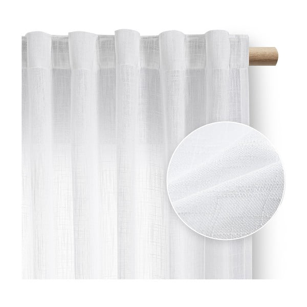 Biała zasłona 140x270 cm Valeta – Restilo