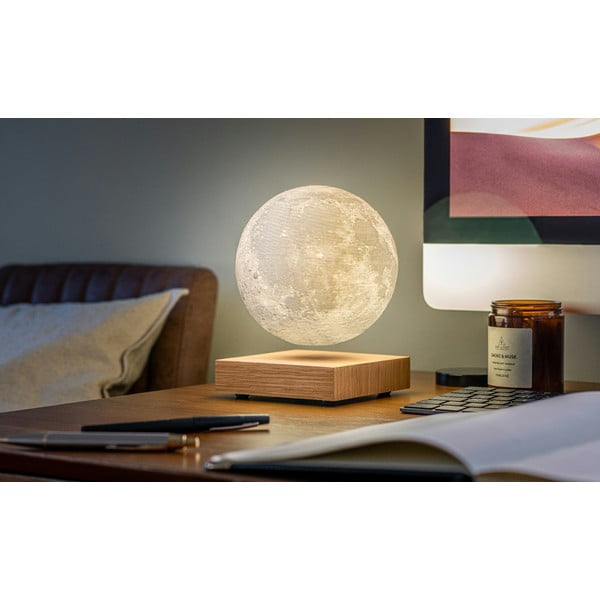 Lampa stołowa LED w naturalnym kolorze (wysokość 14 cm) Moon – Gingko-image-3