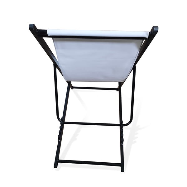 Biały składany leżak ogrodowy Bonami Essentials Deck, dł. 106 cm-image-3