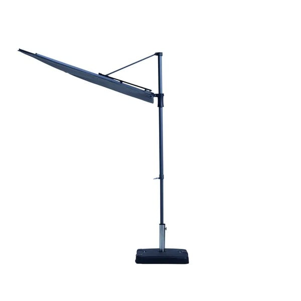 Szary półokrągły parasol ogrodowy Madison Sun wave, 270x150 cm-image-4