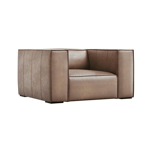 Jasnobrązowy skórzany fotel Madame – Windsor & Co Sofas