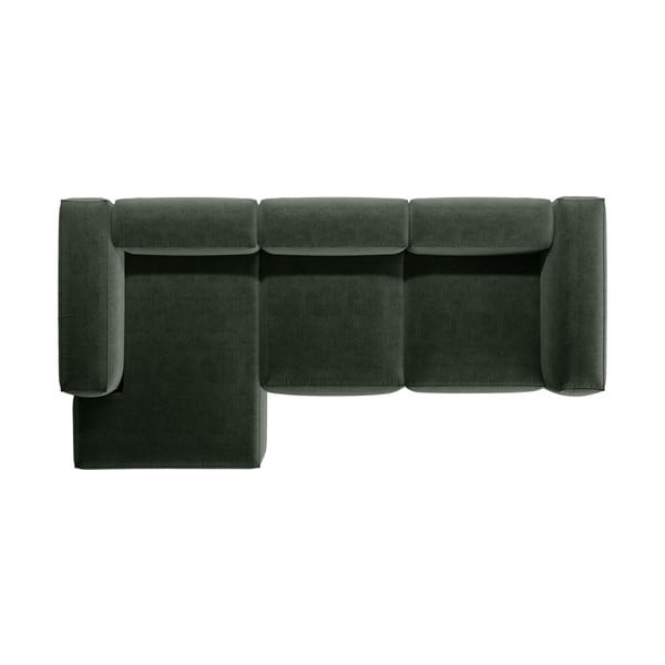 Zielony narożnik (lewostronny/z szezlongiem) Bergamo – Cosmopolitan Design-image-3