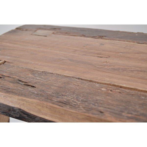 Stołek z drewna tekowego Rustic Erosi-image-1