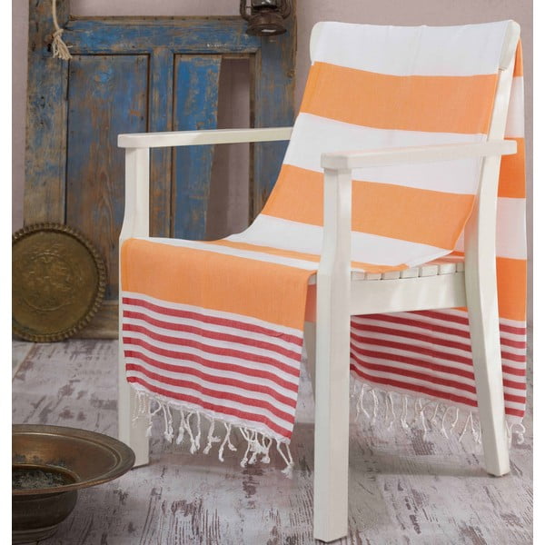 Ręcznik hammam Antalya Orange, 100x180 cm