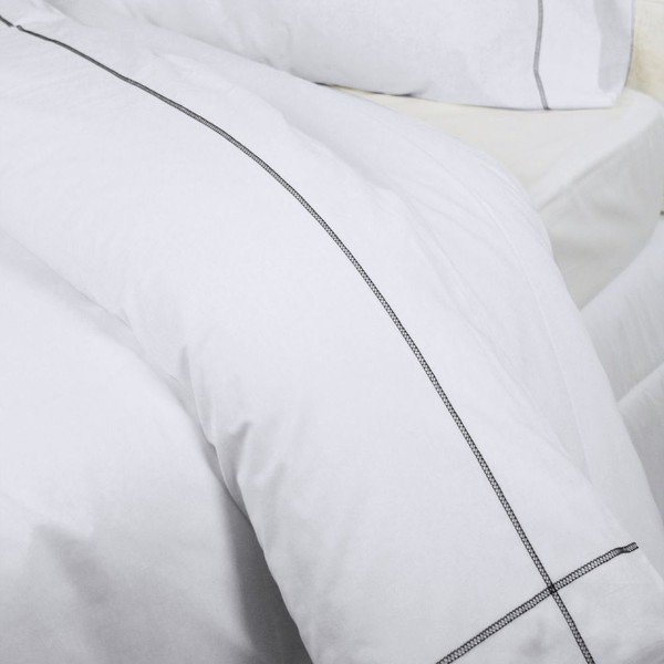 Bawełniana poszwa na kołdrę Happy Friday Basic Black, 200x200 cm-image-2