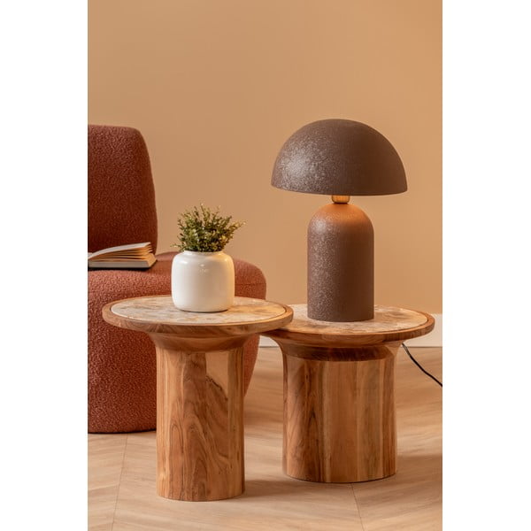 Okrągły stolik z litego drewna mango ø 45 cm Tubo – Leitmotiv-image-4