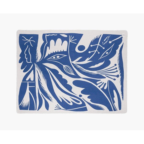 Niebieski koc 165x200 cm Lino – noo.ma-image-3