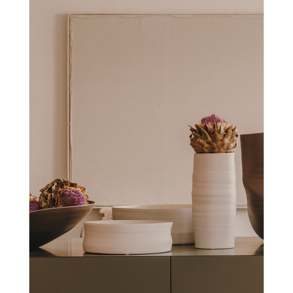 Biały ceramiczny wazon Macae – Kave Home-image-1