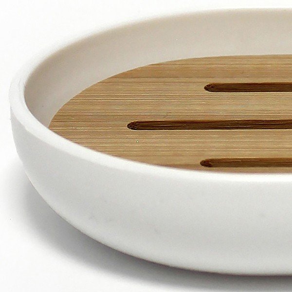 Biała plastikowa mydelniczka Smart – douceur d'intérieur-image-2