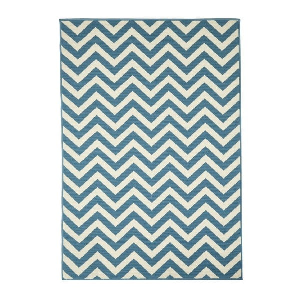 Jasnoniebieski dywan odpowiedni na zewnątrz Floorita Waves, 133x190 cm