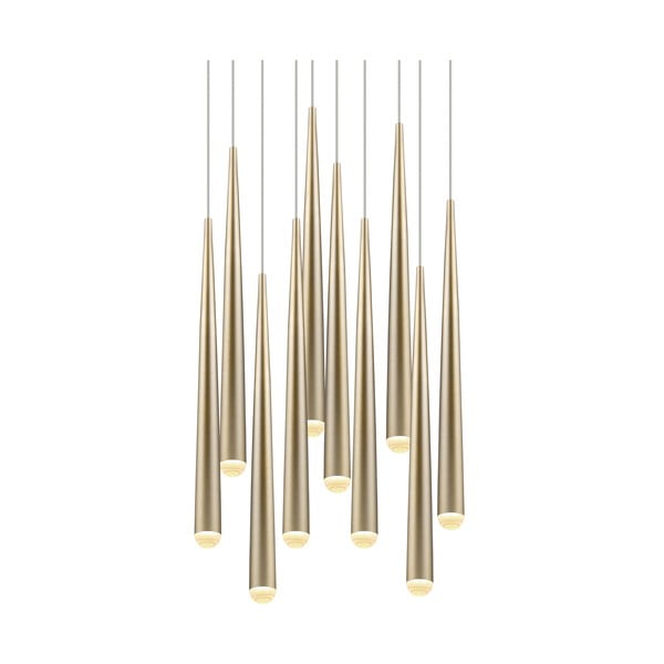 Lampa wisząca LED w kolorze złota ø 30 cm Cala – Trio Select-image-4