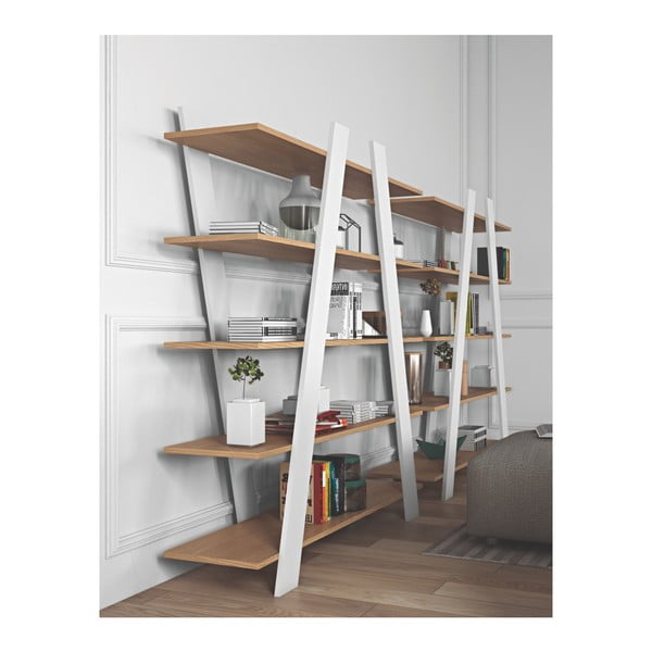 Biała biblioteczka TemaHome Wind Oak-image-4