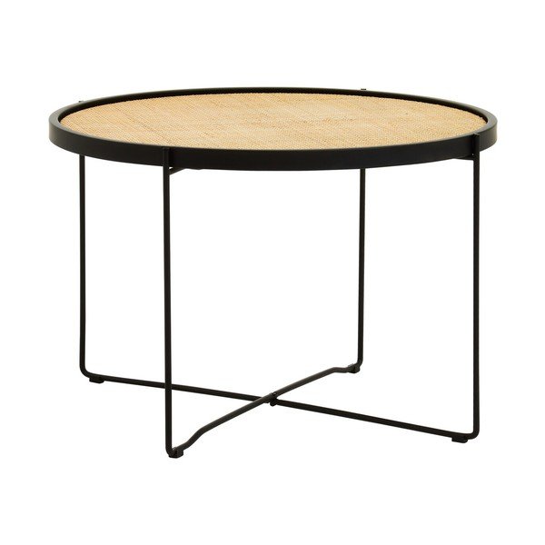 Rattanowy okrągły stolik w naturalnym kolorze ø 60 cm Depok – Premier Housewares