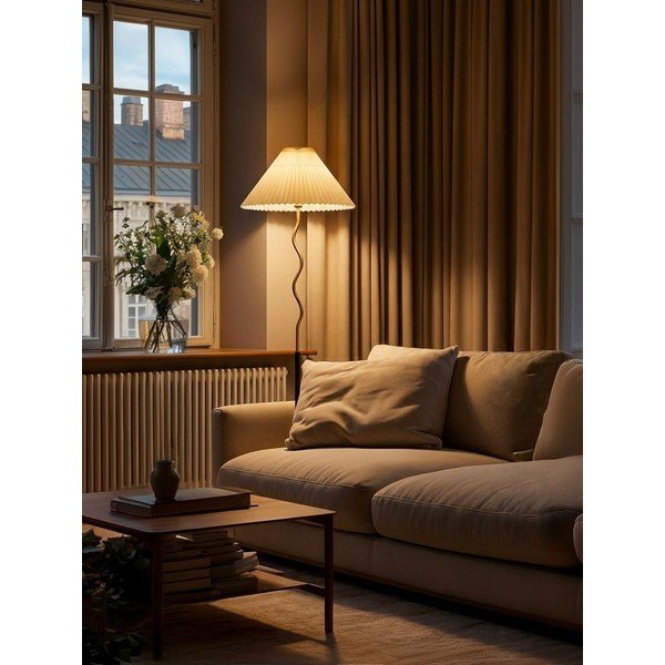 Lampa stojąca w czarno-złotym kolorze (wysokość 172 cm) Closy – Mauro Ferretti-image-1