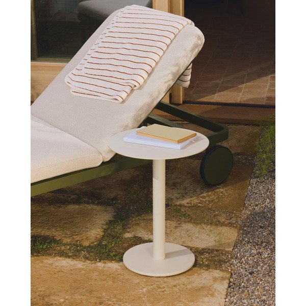 Pomarańczowy/beżowy bawełniany ręcznik frotte 30x50 cm Dorane – Kave Home-image-1