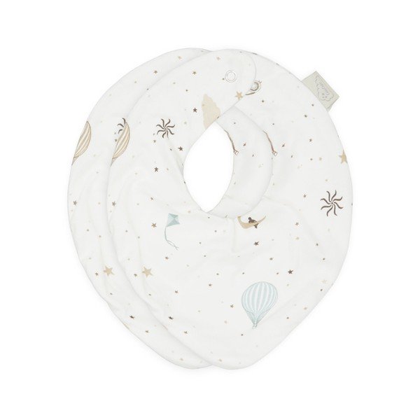 Śliniaki bawełny organicznej w kolorze kości słoniowej zestaw 2 szt. z Dreamland – Cam Cam Copenhagen