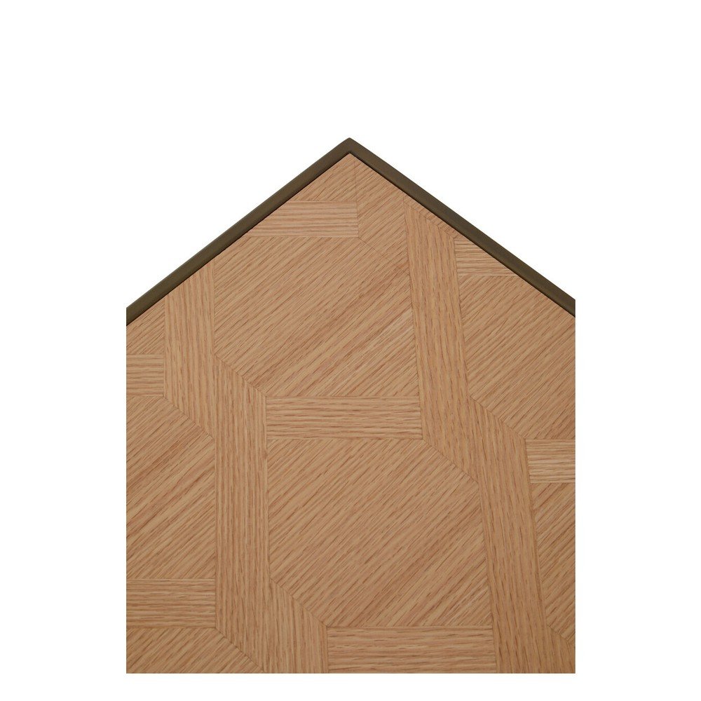 Brązowy/w naturalnym kolorze stolik z blatem w dekorze dębu 40x120 cm Grenoble – Premier Housewares (zdjęcie 10)