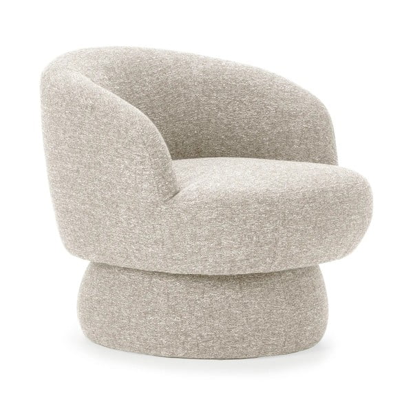 Beżowy obrotowy fotel Dali – MOME