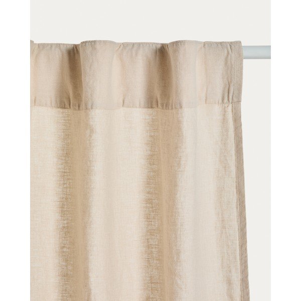 Beżowa bawełniana zasłona 140x270 cm Nolira – Kave Home-image-2