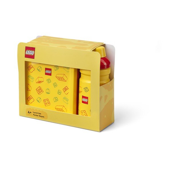 Żółte plastikowe pojemniki śniadaniowe dla dzieci 2 szt. Brick – LEGO®-image-2