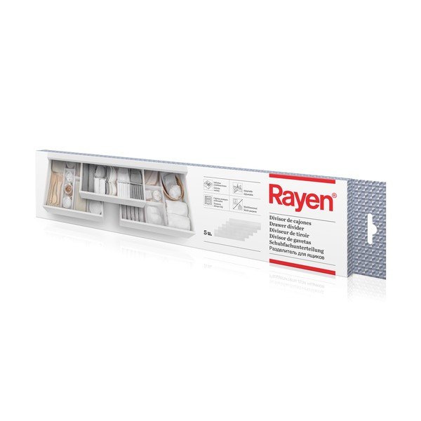 Plastikowe przegrody do szuflad zestaw 5 szt. – Rayen-image-2