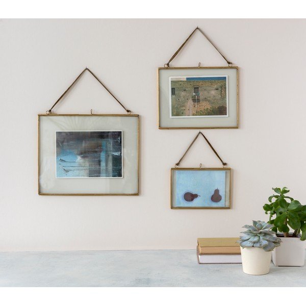 Metalowa ramka ścienna w kolorze złota 15x10 cm – Rex London-image-2