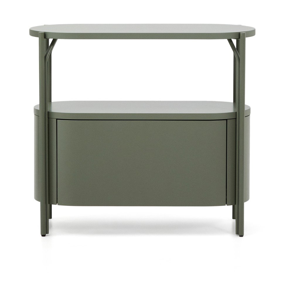 Zielona szafka pod umywalkę 90x81 cm Arely – Kave Home