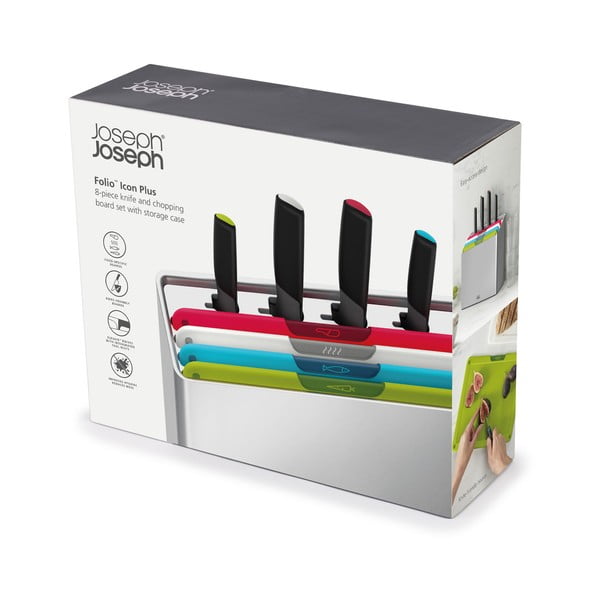 Zestaw desek i noży ze stojakiem 10x32 cm Folio Icon Plus – Joseph Joseph-image-4