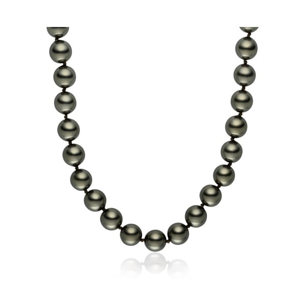 Jasnoszary naszyjnik z pereł Pearls of London Mystic, 45 cm