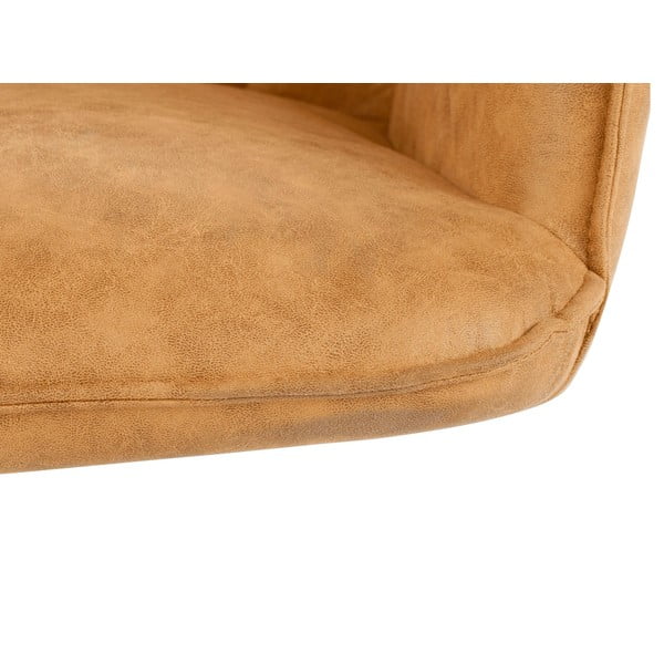 Żółte tapicerowane fotele jadalniane zestaw 2 szt. Preston – Støraa-image-4