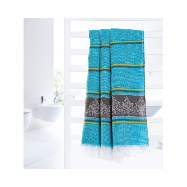 Ręcznik hammam Loincloth Blue, 80x170 cm-image-2