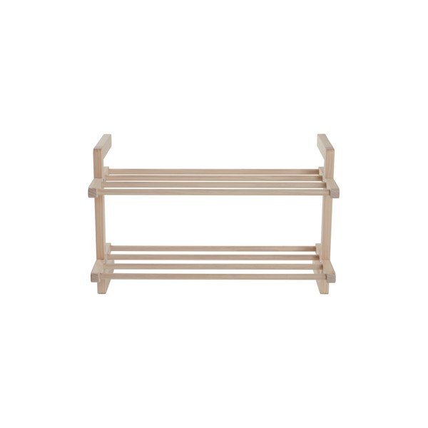 Wiszący regał na buty z litego drewna sosnowego w jasnym naturalnym kolorze 70x45x38 cm Eddison – Jotex-image-2