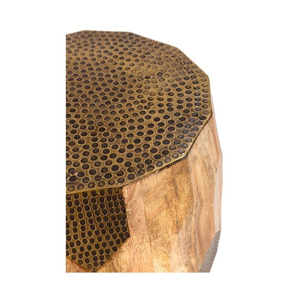 Okrągły stolik z litego drewna mango ø 29 cm Fabia – MOME-image-3