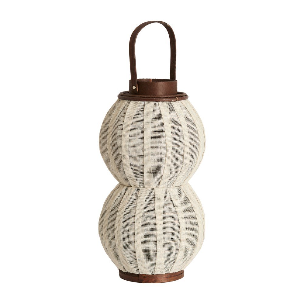 Drewniany/tekstylny lampion (wysokość 48 cm) Arbore – Light & Living