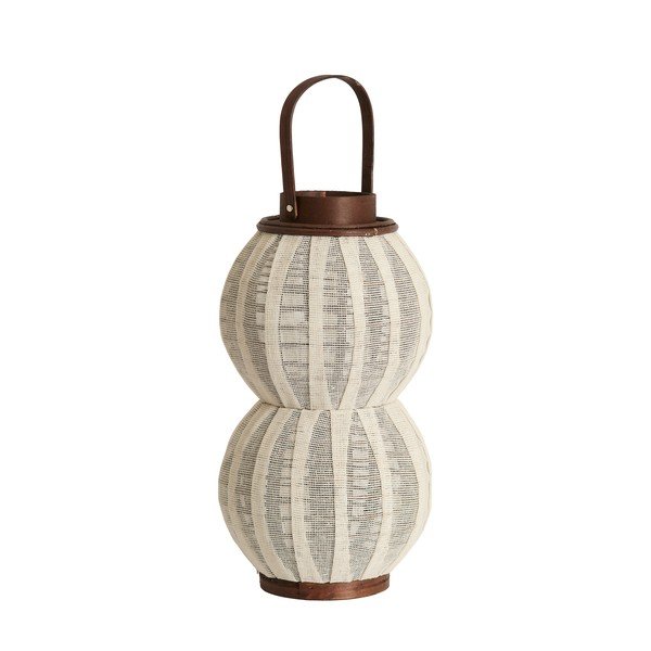 Drewniany/tekstylny lampion (wysokość 48 cm) Arbore – Light & Living