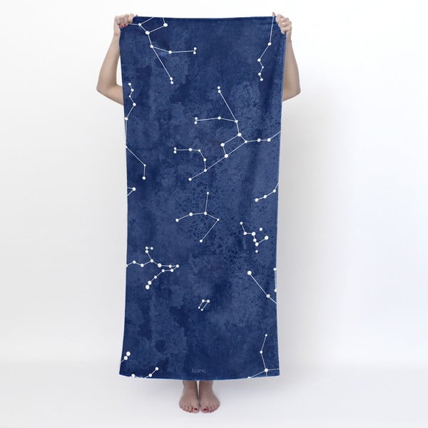 Ciemnoniebieski ręcznik kąpielowy 70x150 cm Cosmos – Blanc