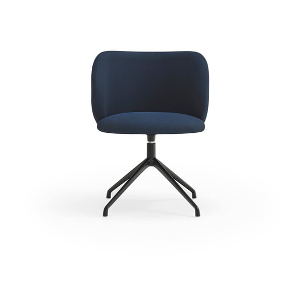 Ciemnoniebieski tapicerowany fotel jadalniany Mogi – Teulat-image-1