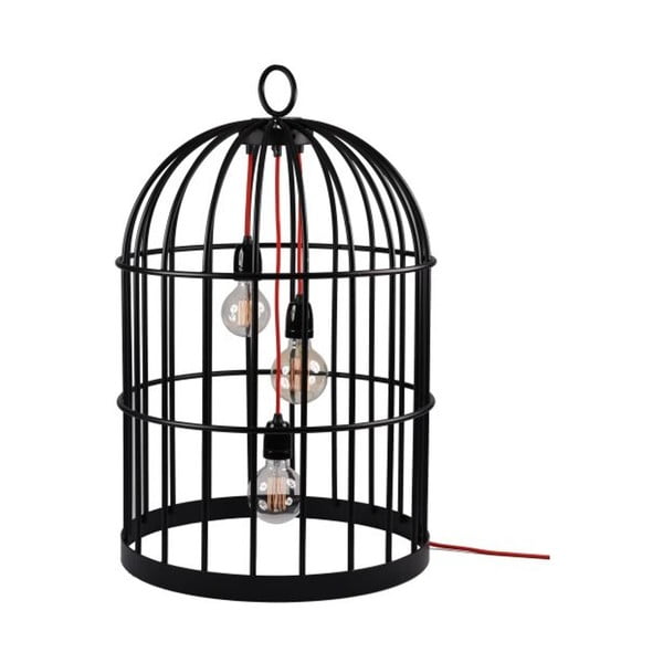 Czarna lampa wisząca Filament Style XL Bird Cage