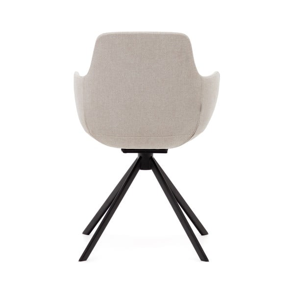 Beżowe tapicerowane fotele jadalniane zestaw z podłokietnikami 2 szt. Tissiana – Kave Home-image-4