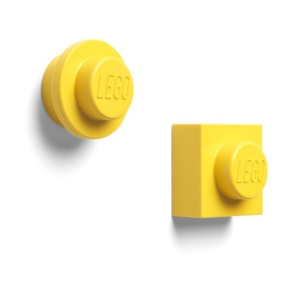 Zestaw 2 żółtych magnesów LEGO®