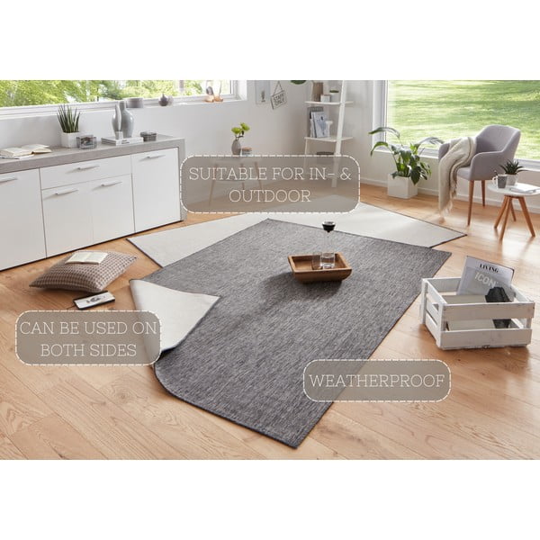 Szary dywan dwustronny NORTHRUGS Miami, 160x230 cm-image-4