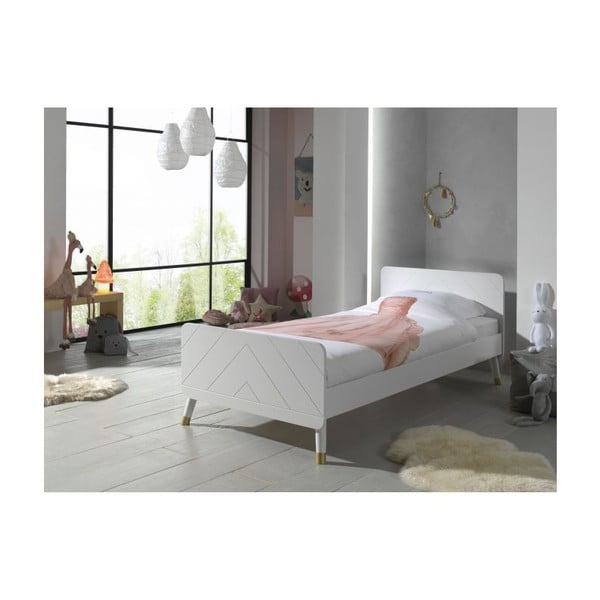 Białe łóżko dziecięce z drewna sosnowego Vipack Billy, 90x200 cm-image-2