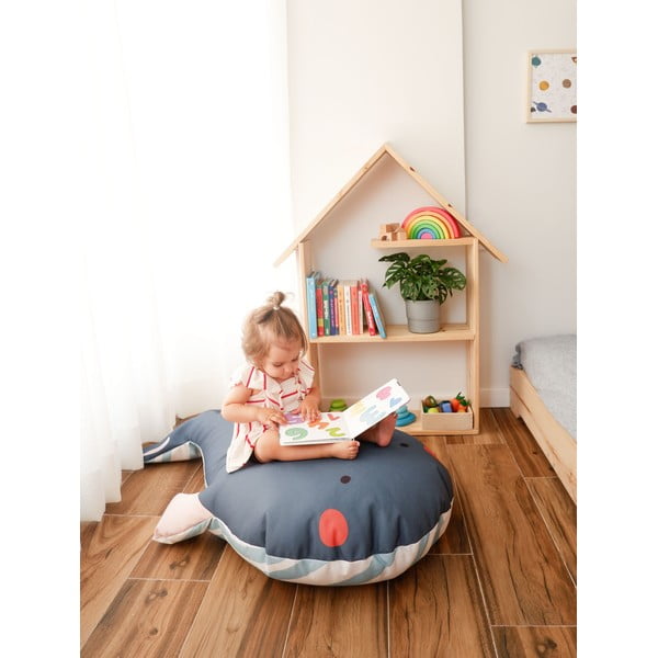 Szary dziecięcy worek do siedzenia Whale – The Wild Hug-image-2