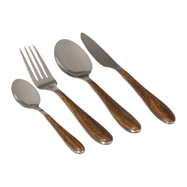 Sztućce ze stali nierdzewnej w brązowo-srebrnym kolorze 24 szt. – Ixia-image-2